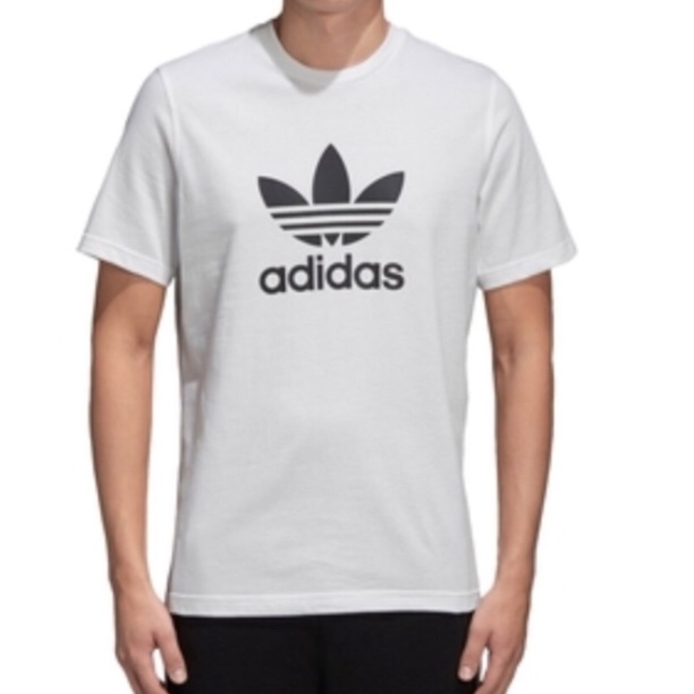 NEW Adidas Men’s 3 Stripe Trefoil Cotton Tee